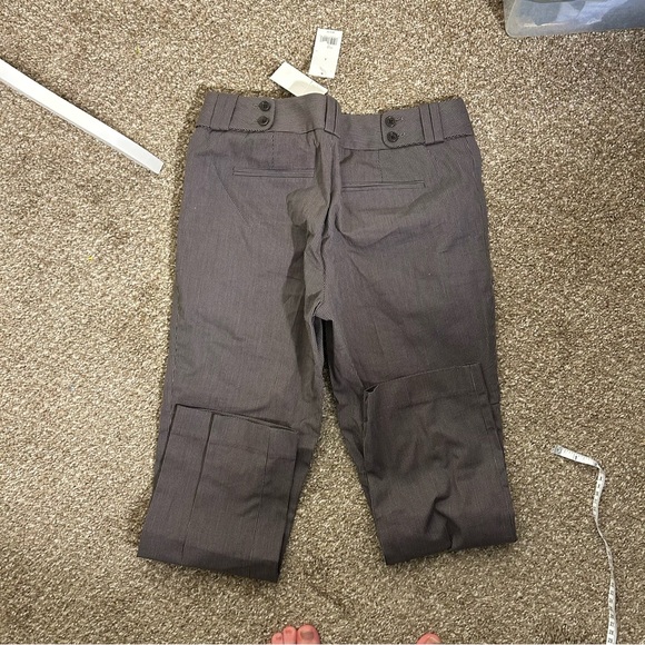 Banana Republic Martin Fit Dress Pants Women’s Size 4 Brown Micro Stripe Stretch - Picture 4 of 7